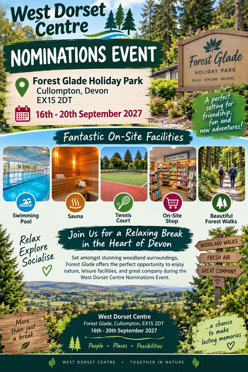 EVENT 61 – FOREST GLADE HOLIDAY PARK, NR HONITON, DEVON